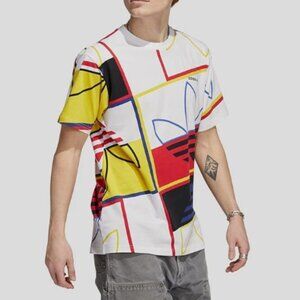 ADIDAS MEN'S ORIGINALS LOGO PLAY TREFOIL TEE SIZE M [H31315]